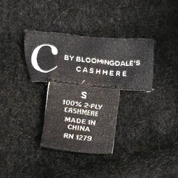 NOT FOR SALE C by Bloomingdale's cashmere sweater in Black size S small - Picture 2 of 8